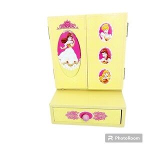 Classic Disney Princess Jewelry Box Cinderella Snow White Sleeping Beauty